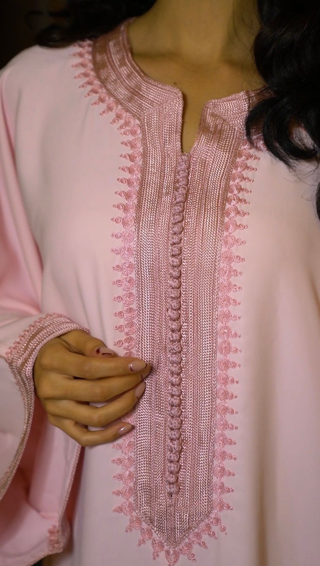 Embroidered Pink